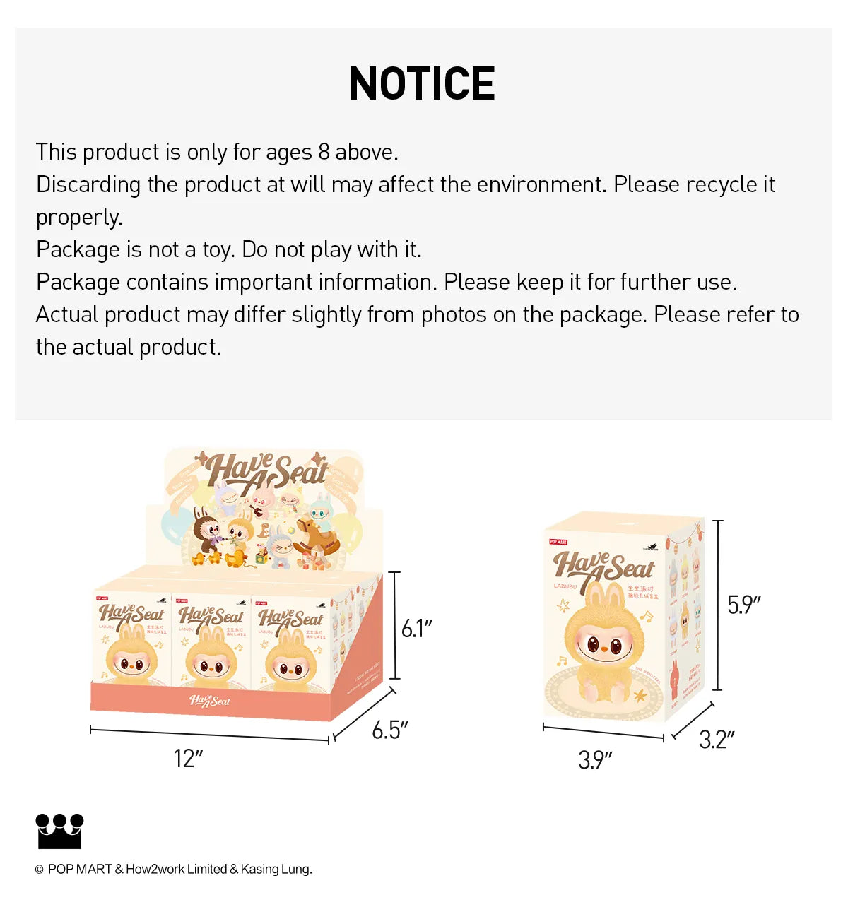 THE MONSTERS - Have A Seat Vinyl Plush Blind Box