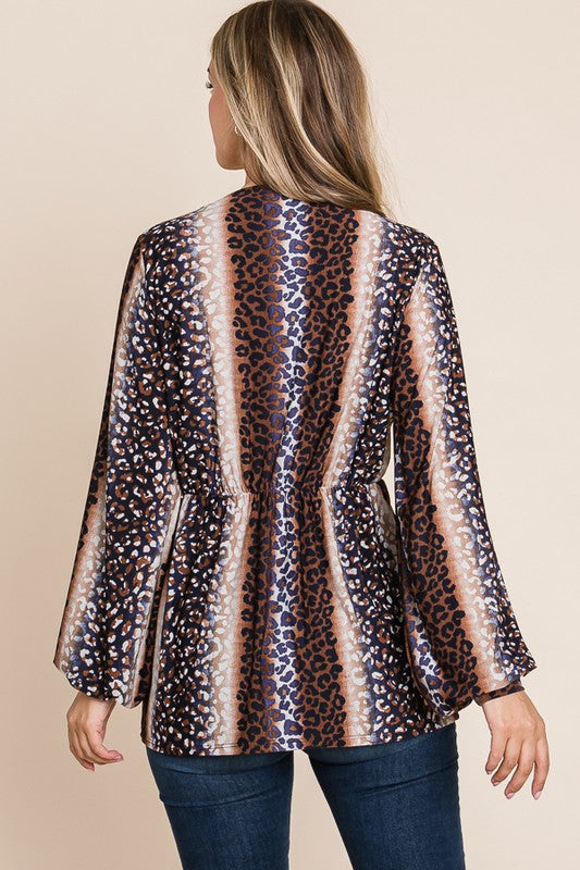 Sleek Wrap Tunic Top by Bombom