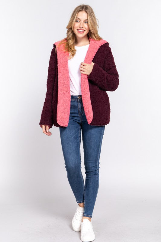 Reversible Faux Fur Jacket by Active Basic