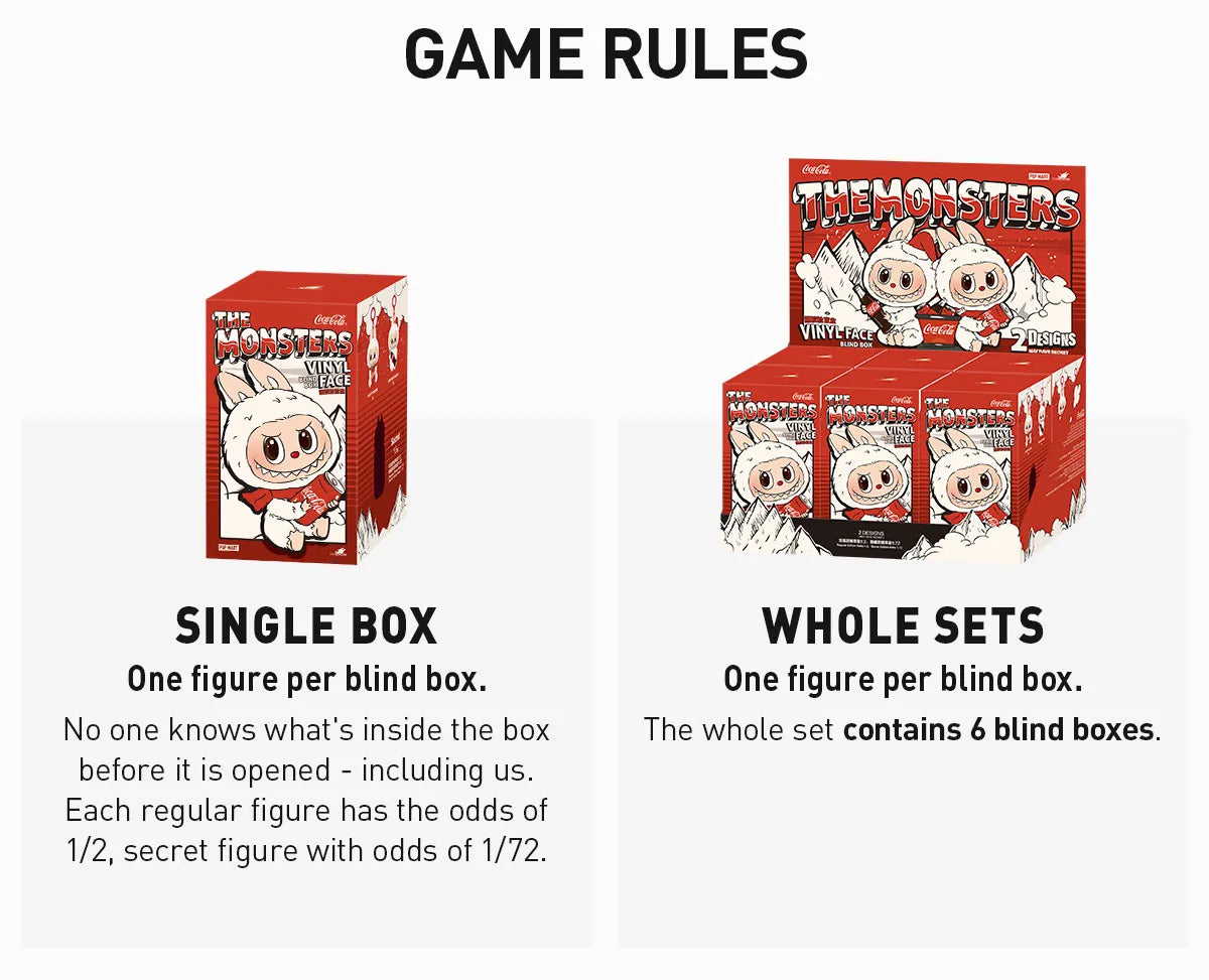 THE MONSTERS - COCA-COLA SERIES - Vinyl Face Blind Box