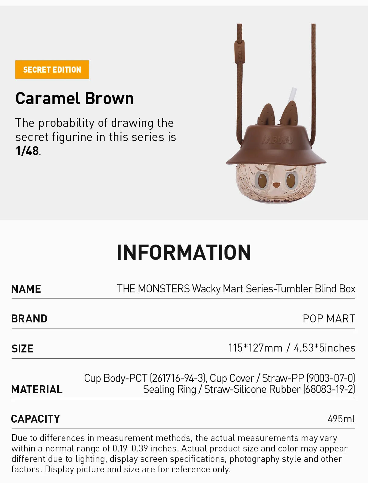 THE MONSTERS - Labubu Wacky Mart Series Tumbler