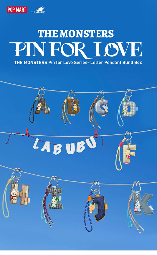 THE MONSTERS - Labubu Pin For Love Letter Pendant Series