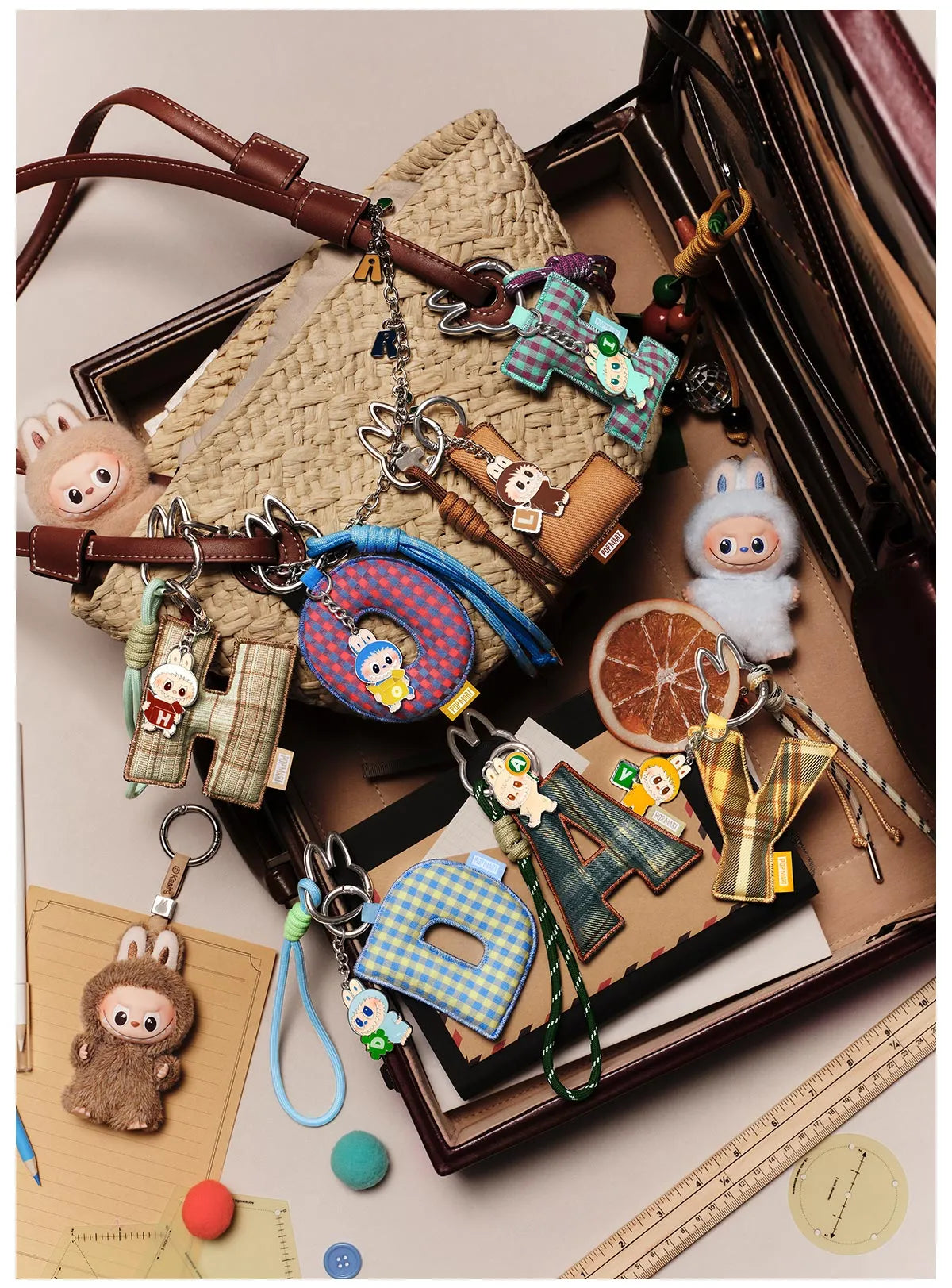 THE MONSTERS - Labubu Pin For Love Letter Pendant Series