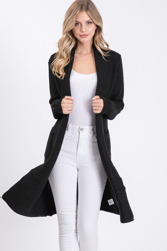 Heavy Acrylic Long Cardigan by Simi Bloom