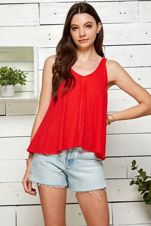 Slub Flare Tank by Shopin LA