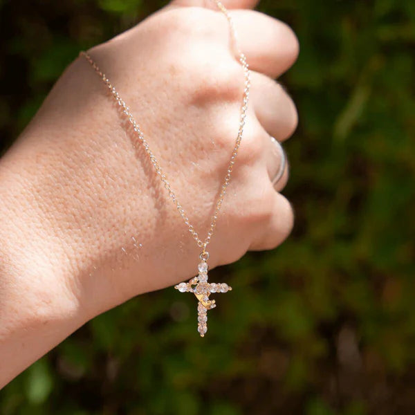 Crown + Cross Necklace