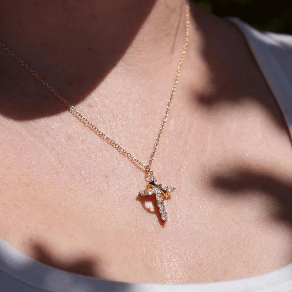 Crown + Cross Necklace